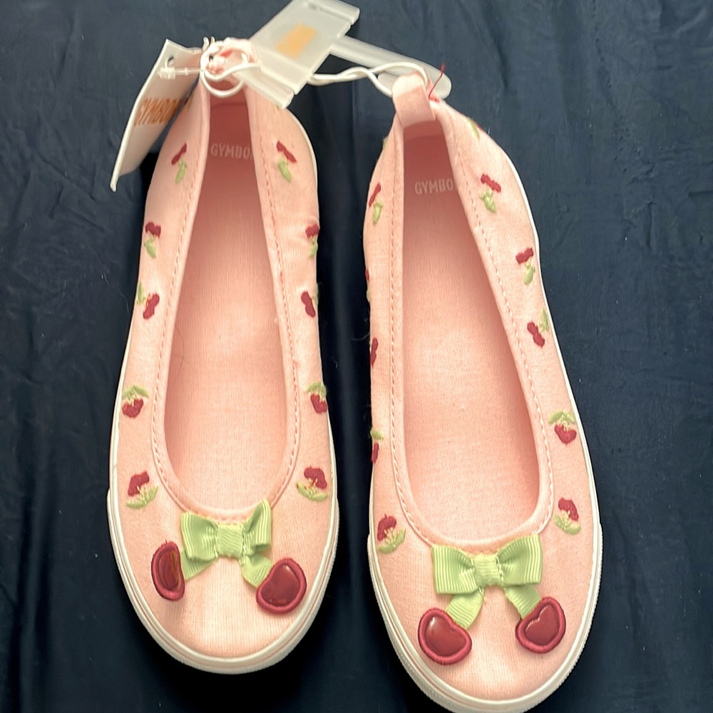 NWT 2006 Y2K Gymboree Cherry picking Pink Dress Shoes Big Girl size 2